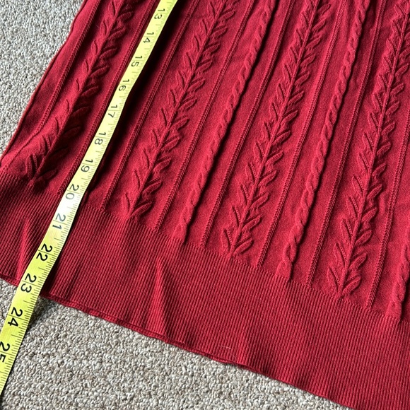 Carlisle Beauty Burgundy Cardigan Sweater set with Shell - Picture 14 of 16